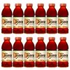 Tejava Peach Unsweetened Black Tea PET Plastic Bottles, 16.9 Fl Oz, PK 12 40132